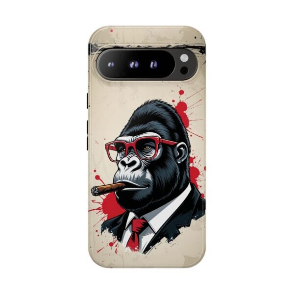 Gorilla Smoking Cigar Phone Case — Tough Businessman Design