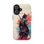 Samurai Warrior Phone Case — Artistic Sumi-E Style iPhone & Android Protective Cover