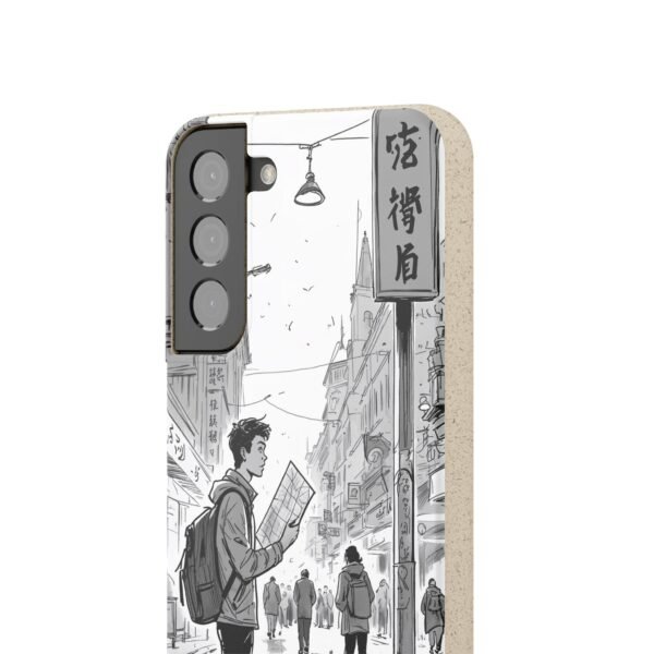 Biodegradable Phone Case – Black and White Urban Street