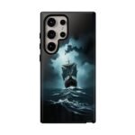 Ship in Storm Phone Case — Dark Nautical Ocean Waves Protective Cover