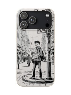 Biodegradable Phone Case – Japanese Manga City Street Design
