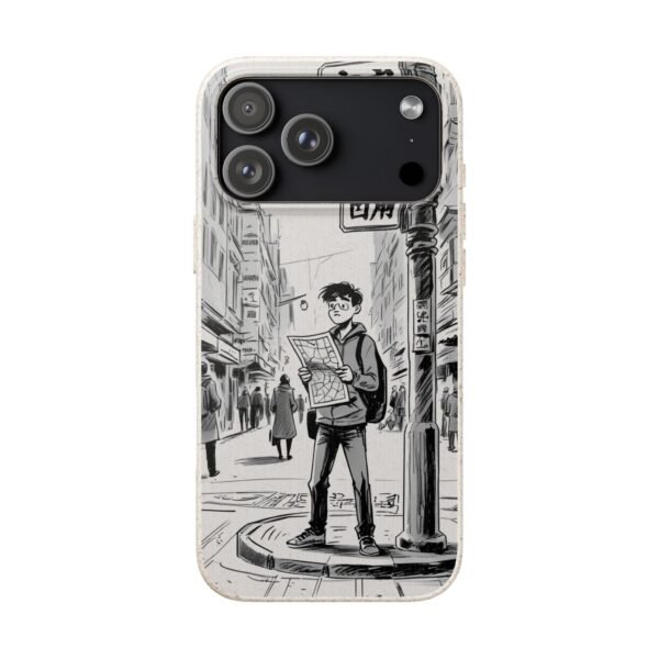 Biodegradable Phone Case – Japanese Manga City Street Design