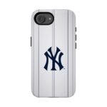 New York Yankees Pinstripe Tough Phone Case — MLB Logo Protective Phone Cover