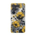 Yellow & Gray Floral Phone Case