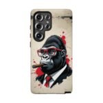 Gorilla Smoking Cigar Phone Case — Tough Businessman Design