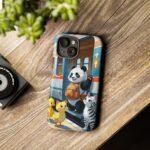 Phone Case — Cute Panda Train Ride with Cat & Ducklings