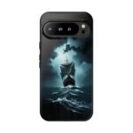 Ship in Storm Phone Case — Dark Nautical Ocean Waves Protective Cover