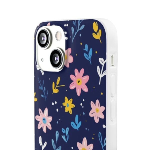 Floral Phone Case — Navy Ditsy Flowers Protective Flexi Case