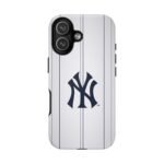 New York Yankees Pinstripe Tough Phone Case — MLB Logo Protective Phone Cover