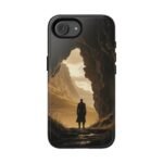 Phone Case — Lone Traveler Cave Silhouette Sunset