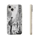 Biodegradable Phone Case – Black and White Urban Street