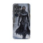 Magnetic Phone Case – Mysterious Ninja Warrior in Winter Forest