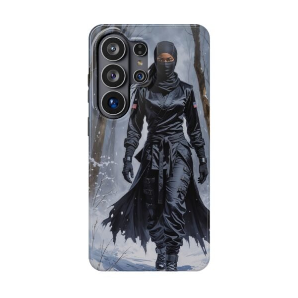 Magnetic Phone Case – Mysterious Ninja Warrior in Winter Forest