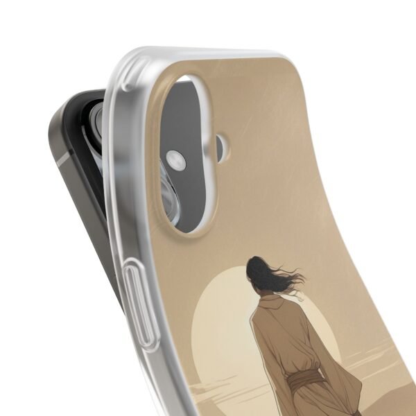 Phone Case — Desert Sunset Wanderer Clear Flexi Case