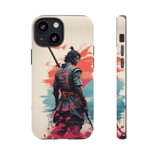 Samurai Warrior Phone Case — Artistic Sumi-E Style iPhone & Android Protective Cover