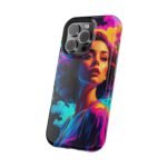 Vibrant Neon Woman Magnetic Phone Case
