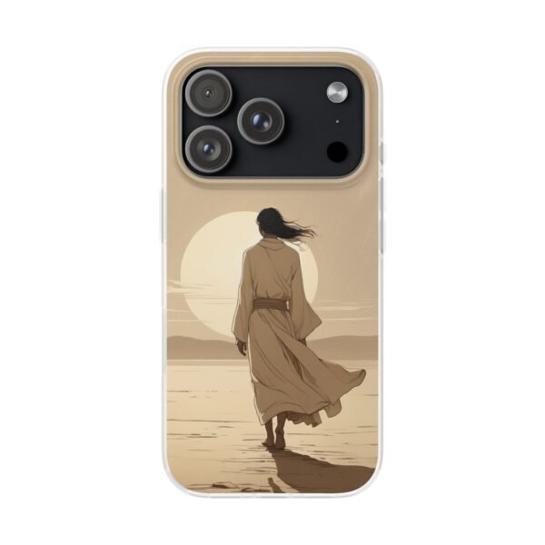 Phone Case — Desert Sunset Wanderer Clear Flexi Case