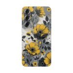 Yellow & Gray Floral Phone Case