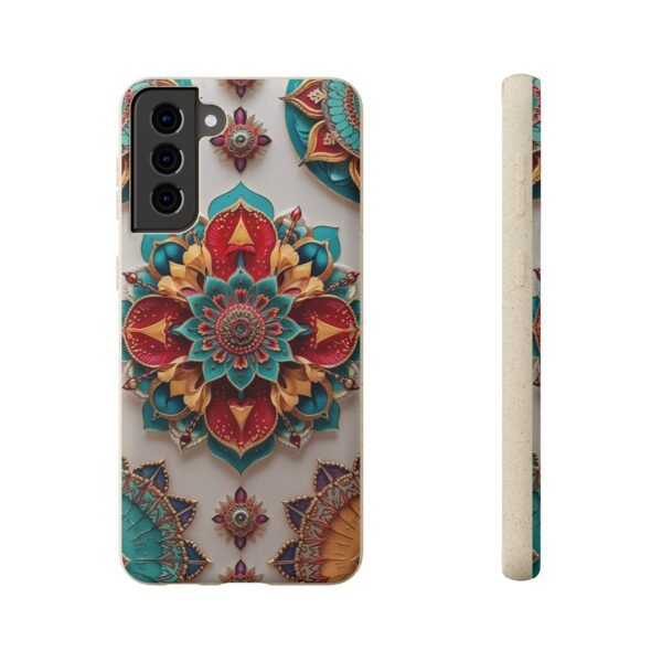 Biodegradable Phone Case – Colorful Mandala Floral Design