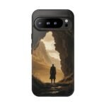 Phone Case — Lone Traveler Cave Silhouette Sunset