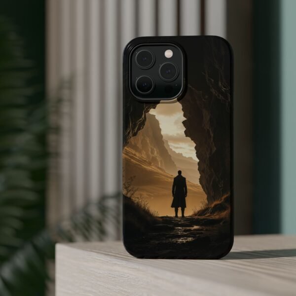 Cinematic Mountain Cave Adventure Magnetic Phone Case
