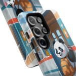 Phone Case — Cute Panda Train Ride with Cat & Ducklings