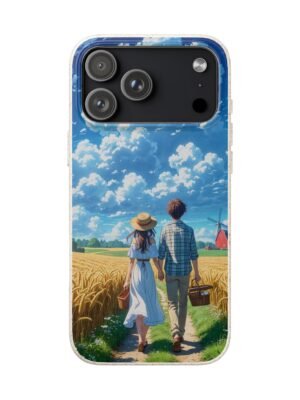 Biodegradable Phone Case – Romantic Countryside Couple