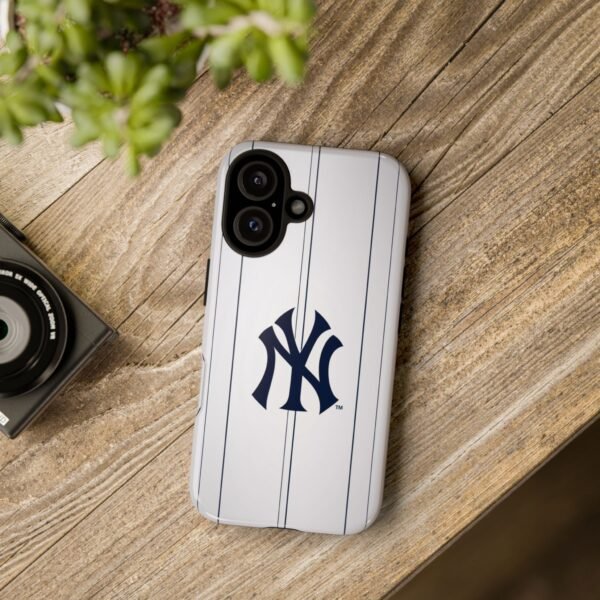New York Yankees Pinstripe Tough Phone Case — MLB Logo Protective Phone Cover