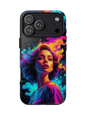 Neon Muse Phone Case — Vibrant Portrait Tough Case