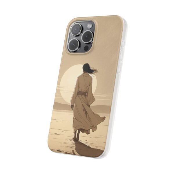 Phone Case — Desert Sunset Wanderer Clear Flexi Case