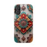 Biodegradable Phone Case – Colorful Mandala Floral Design
