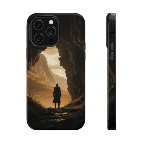 Cinematic Mountain Cave Adventure Magnetic Phone Case