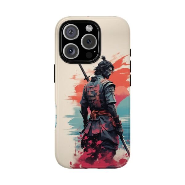 Samurai Warrior Phone Case — Artistic Sumi-E Style iPhone & Android Protective Cover