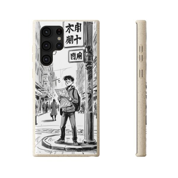 Biodegradable Phone Case – Japanese Manga City Street Design