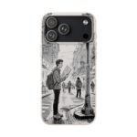 Biodegradable Phone Case – Black and White Urban Street