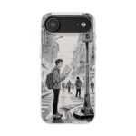 Biodegradable Phone Case – Black and White Urban Street