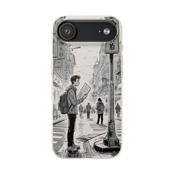Biodegradable Phone Case – Black and White Urban Street