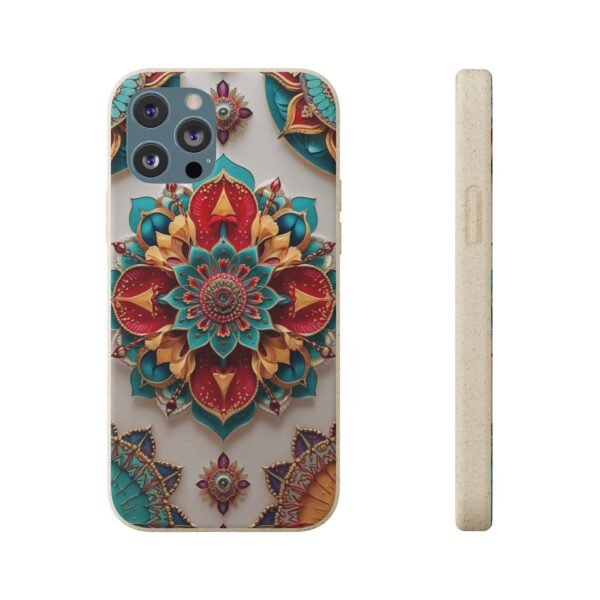 Biodegradable Phone Case – Colorful Mandala Floral Design