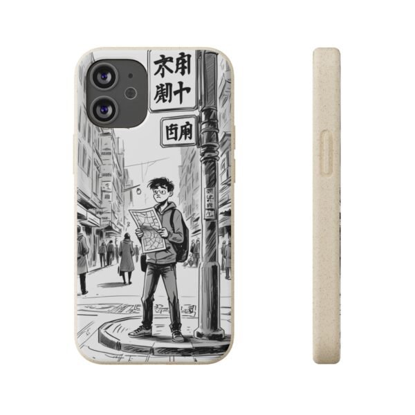 Biodegradable Phone Case – Japanese Manga City Street Design