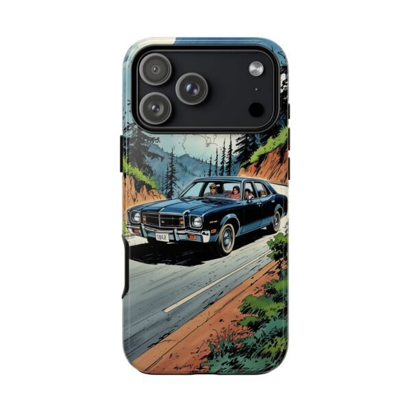 Vintage Muscle Car Phone Case – Retro Road Trip Illustration