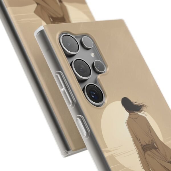 Phone Case — Desert Sunset Wanderer Clear Flexi Case
