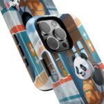 Phone Case — Cute Panda Train Ride with Cat & Ducklings