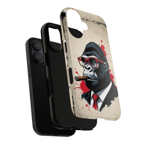 Gorilla Smoking Cigar Phone Case — Tough Businessman Design