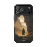 Phone Case — Lone Traveler Cave Silhouette Sunset
