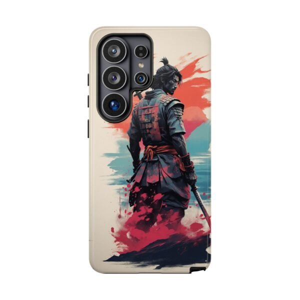 Samurai Warrior Phone Case — Artistic Sumi-E Style iPhone & Android Protective Cover